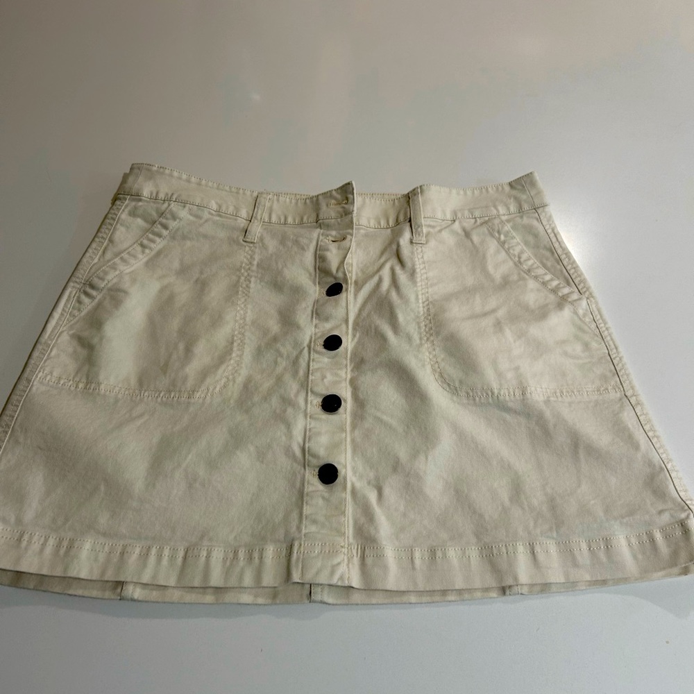 J Crew Factory denim skirt.